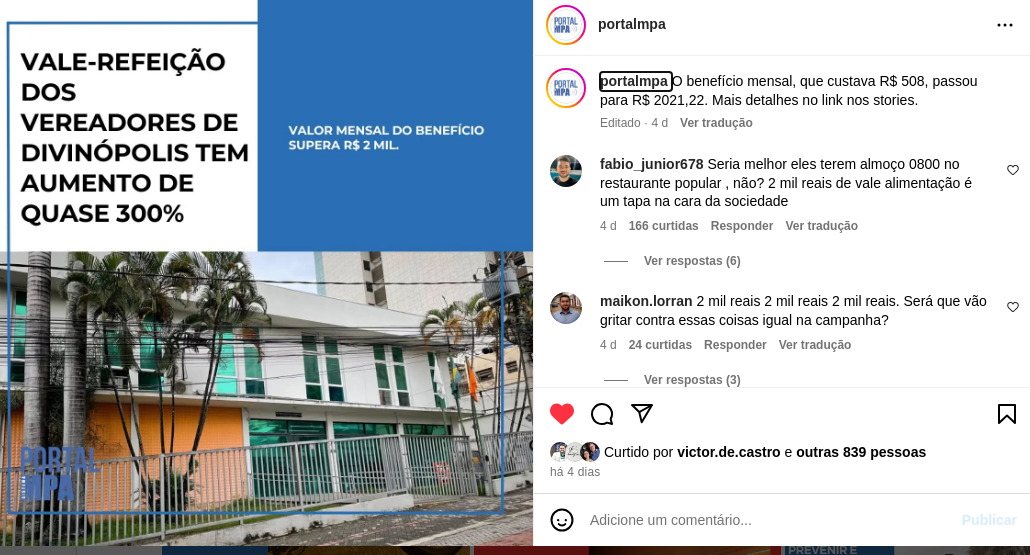 Coleção de notícias publicadas por terceiros