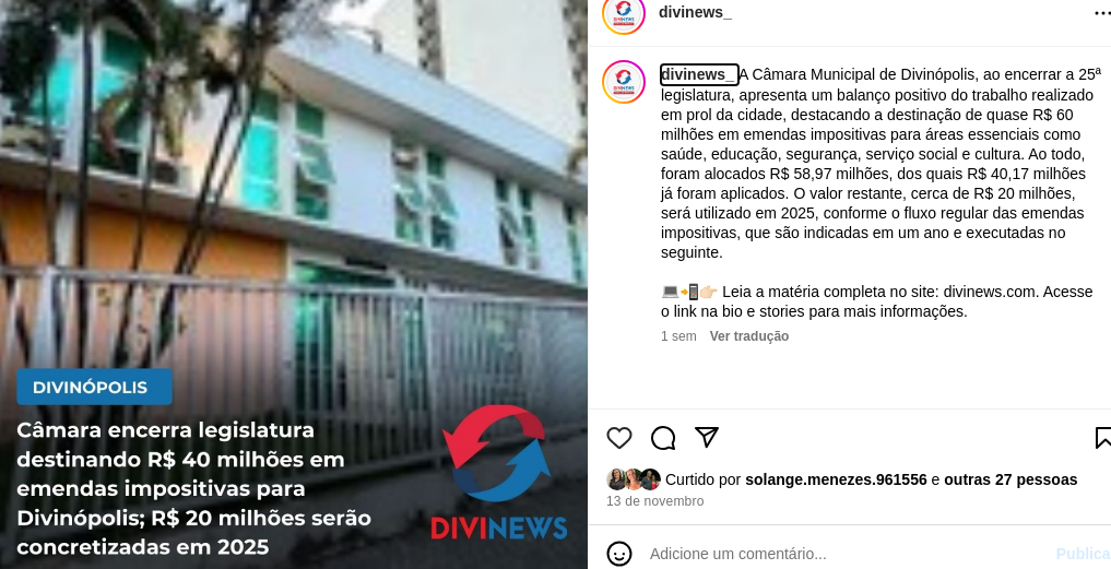 Coleção de notícias publicadas por terceiros