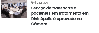 Coleção de notícias publicados por terceiros
