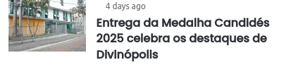 Coleção de notícias publicados por terceiros