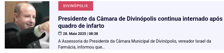 Coleção de notícias publicados por terceiros