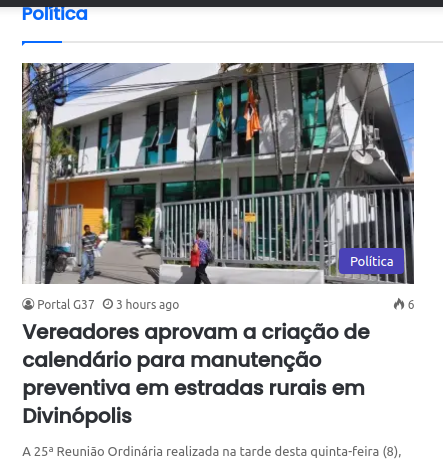 Coleçãp de notícias publicados por teceiros