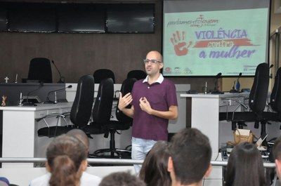 Samuel Marques - 1º Aula da Oficina do Parlamento Jovem 
