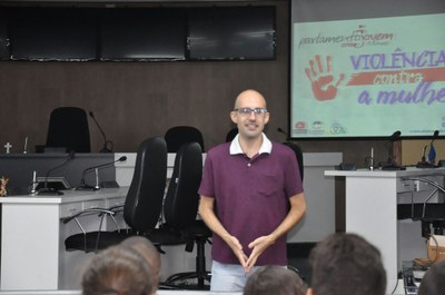 Samuel Marques -1º Aula da Oficina do Parlamento Jovem 