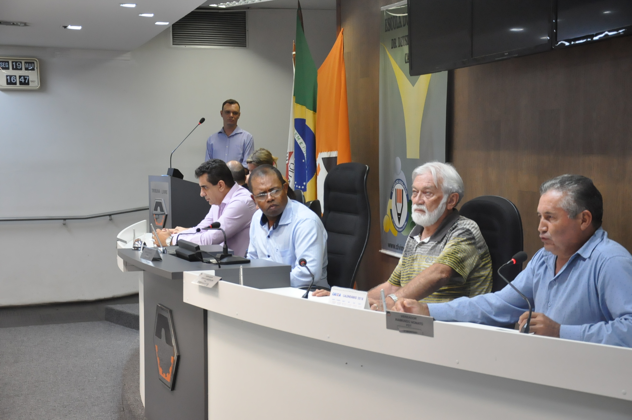 Plénario -3° Aula da oficina do Parlamento Jovem 19-03-2018 