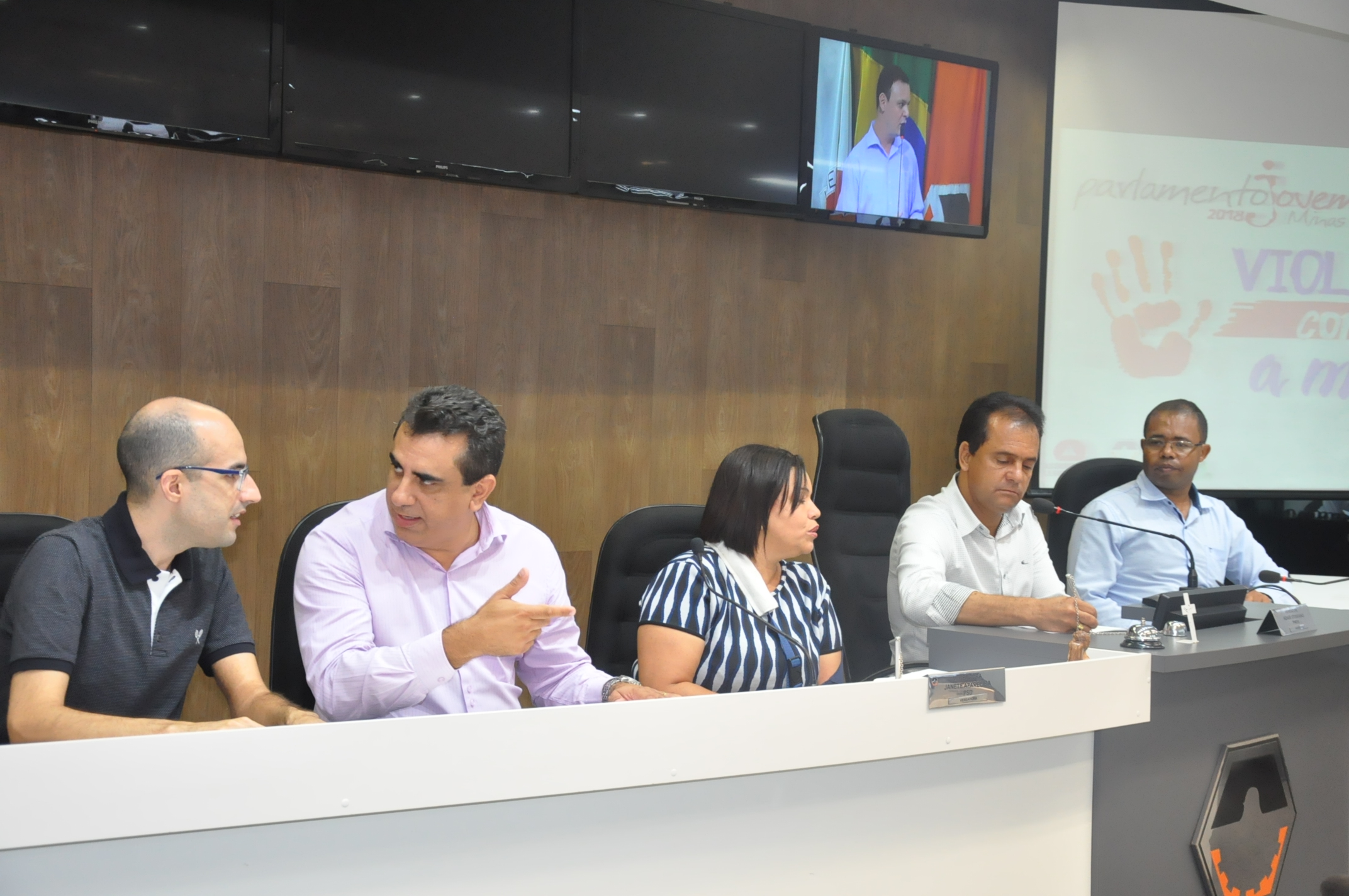 Plénario: 3° Aula da oficina do Parlamento Jovem 19-03-2018 