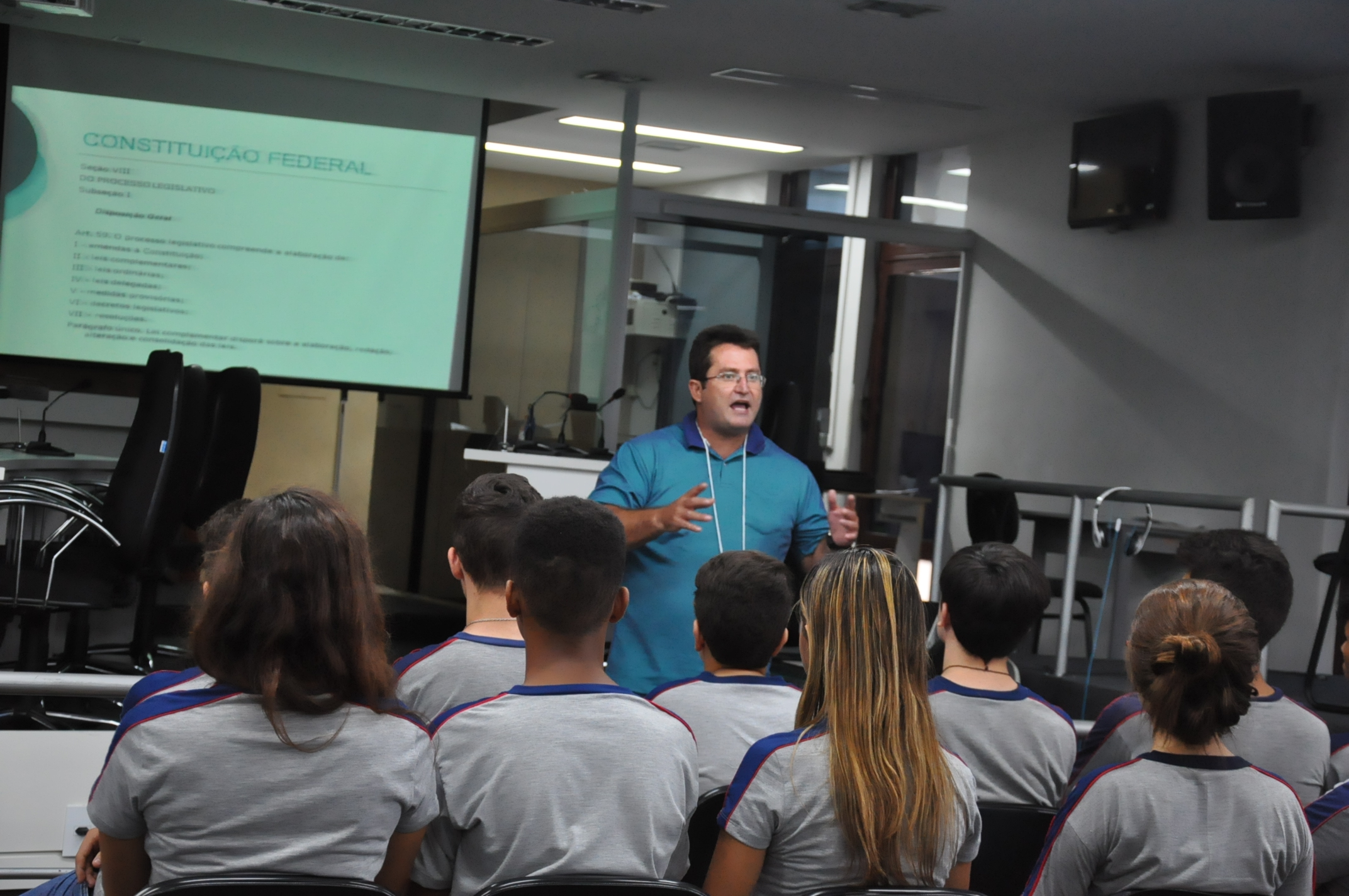 Plénario -4° Aula da oficina do Parlamento Jovem 21-03-2018