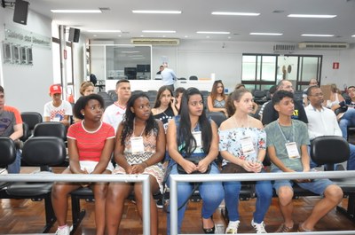 Plénario -5° Aula da oficina do Parlamento Jovem 23-03-2018