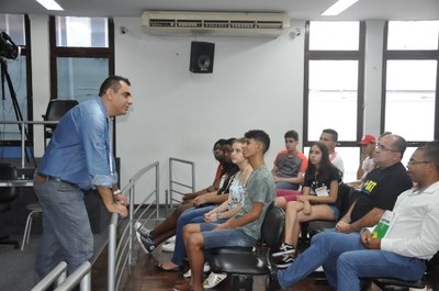 Plénario -5° Aula da oficina do Parlamento Jovem 23-03-2018