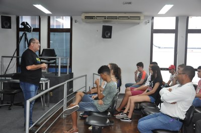 Plénario -5° Aula da oficina do Parlamento Jovem 23-03-2018