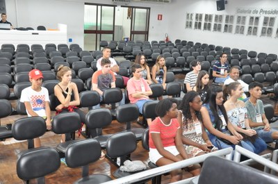 Plénario -5° Aula da oficina do Parlamento Jovem 23-03-2018