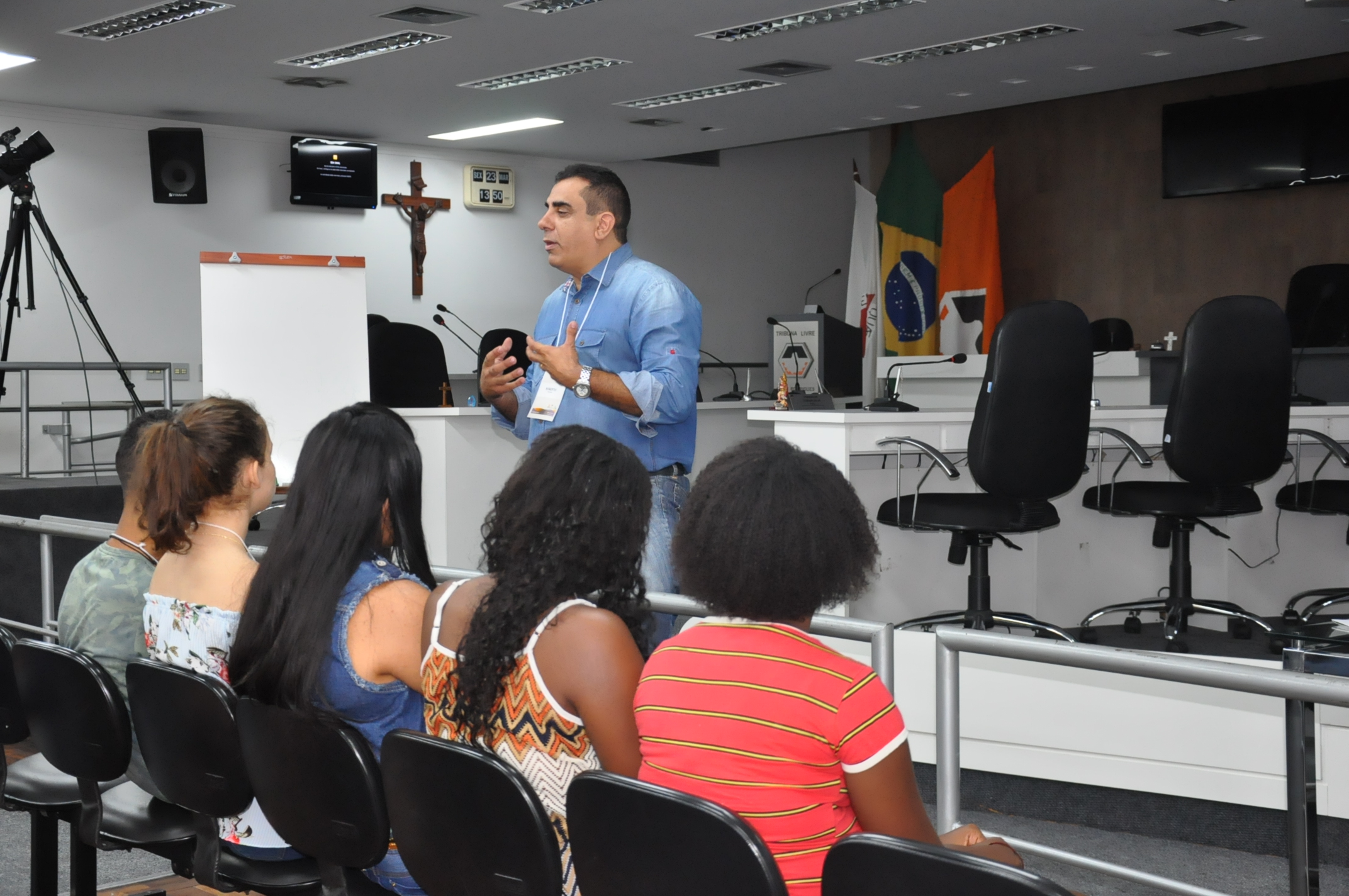 Plénario -5° Aula da oficina do Parlamento Jovem 23-03-2018