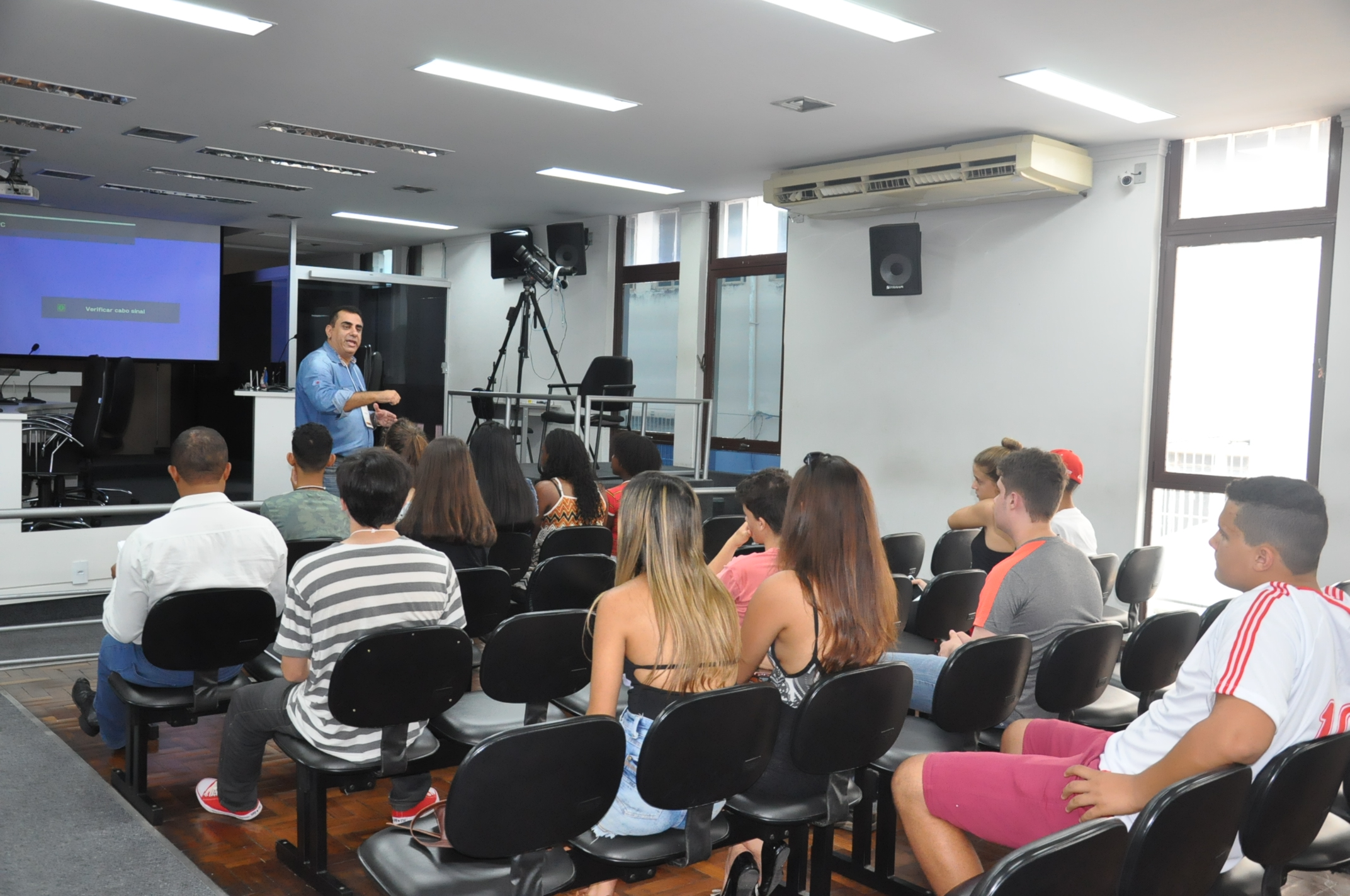 Plénario -5° Aula da oficina do Parlamento Jovem 23-03-2018