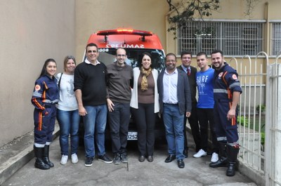 Atividade com a ambulância do SAMU: Escola Estadual Padre Matias Lobato 08/06/2018 