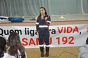 Atividade com a ambulância do SAMU: Escola Estadual Padre Matias Lobato 08/06/2018 
