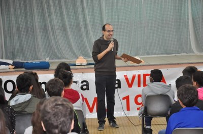 Samuel Marques - Atividade com a ambulância do SAMU: Escola Estadual Padre Matias Lobato 08/06/2018 