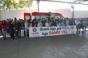 Atividade com a ambulância do SAMU: Escola Municipal Otávio Olímpio de Oliveira 22/05/2018 