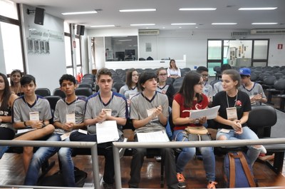 Plénario -Aula da Oficina do Parlamento Jovem 18-06-2018 