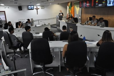 Plénario -Aula da Oficina do Parlamento Jovem 18-06-2018 