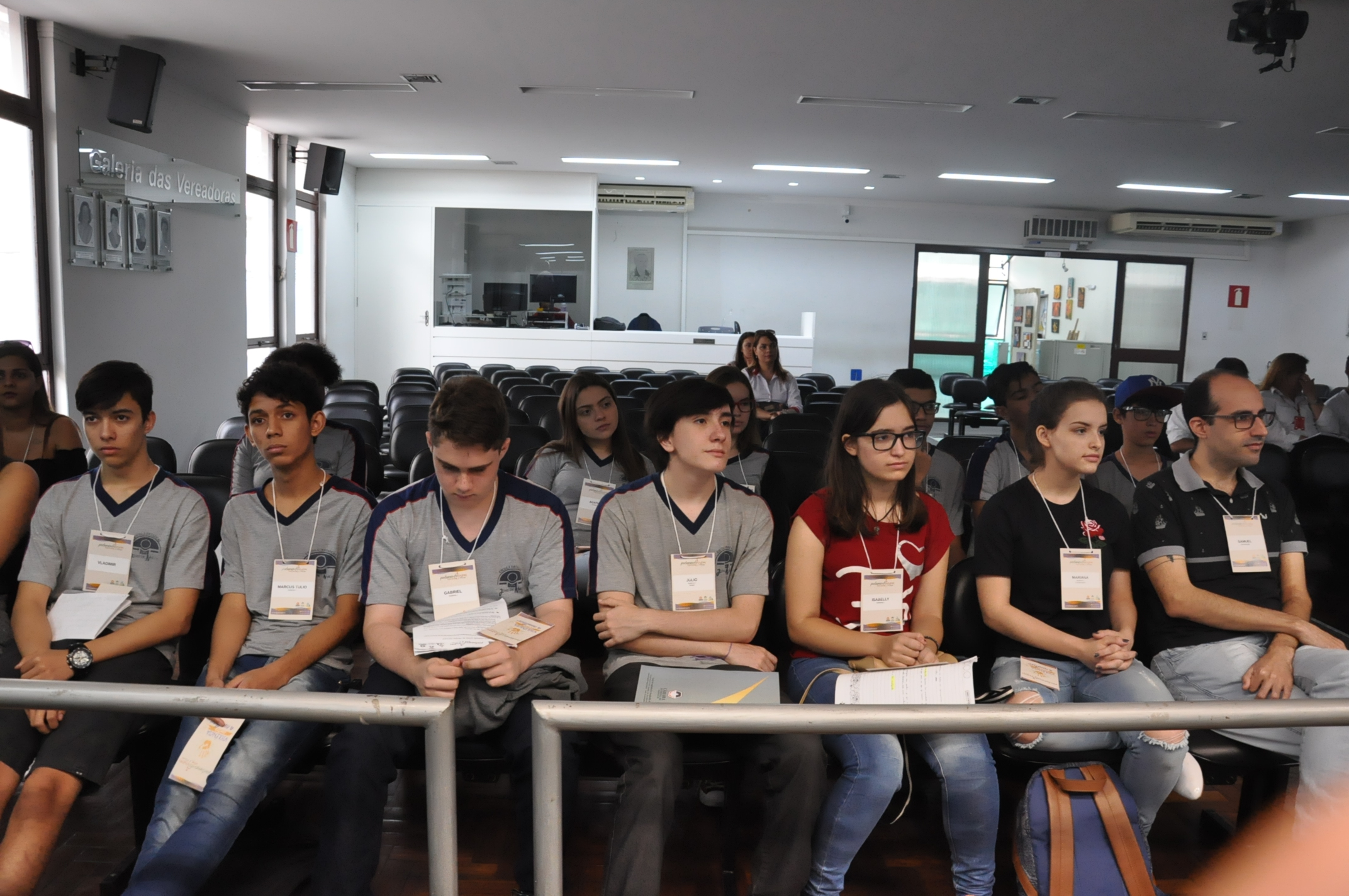 Plénario -Aula da Oficina do Parlamento Jovem 18-06-2018 