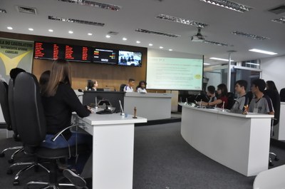 Plénario -Aula da Oficina do Parlamento Jovem 18-06-2018 