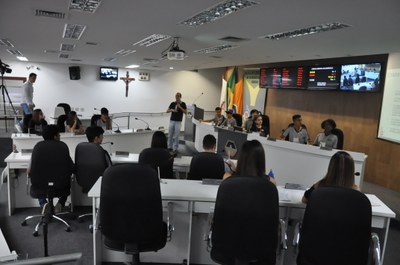 Plénario -Aula da Oficina do Parlamento Jovem 18-06-2018 