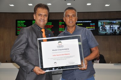 Ver. Adair Otaviano - João Aparecido Ribeiro Moção Congrulatoria 30-11-2017