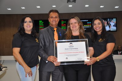 Ver. Adair Otaviano - Escola Estadual Antonio Gonçalves Matos Moção Congrulatoria 30-11-2017