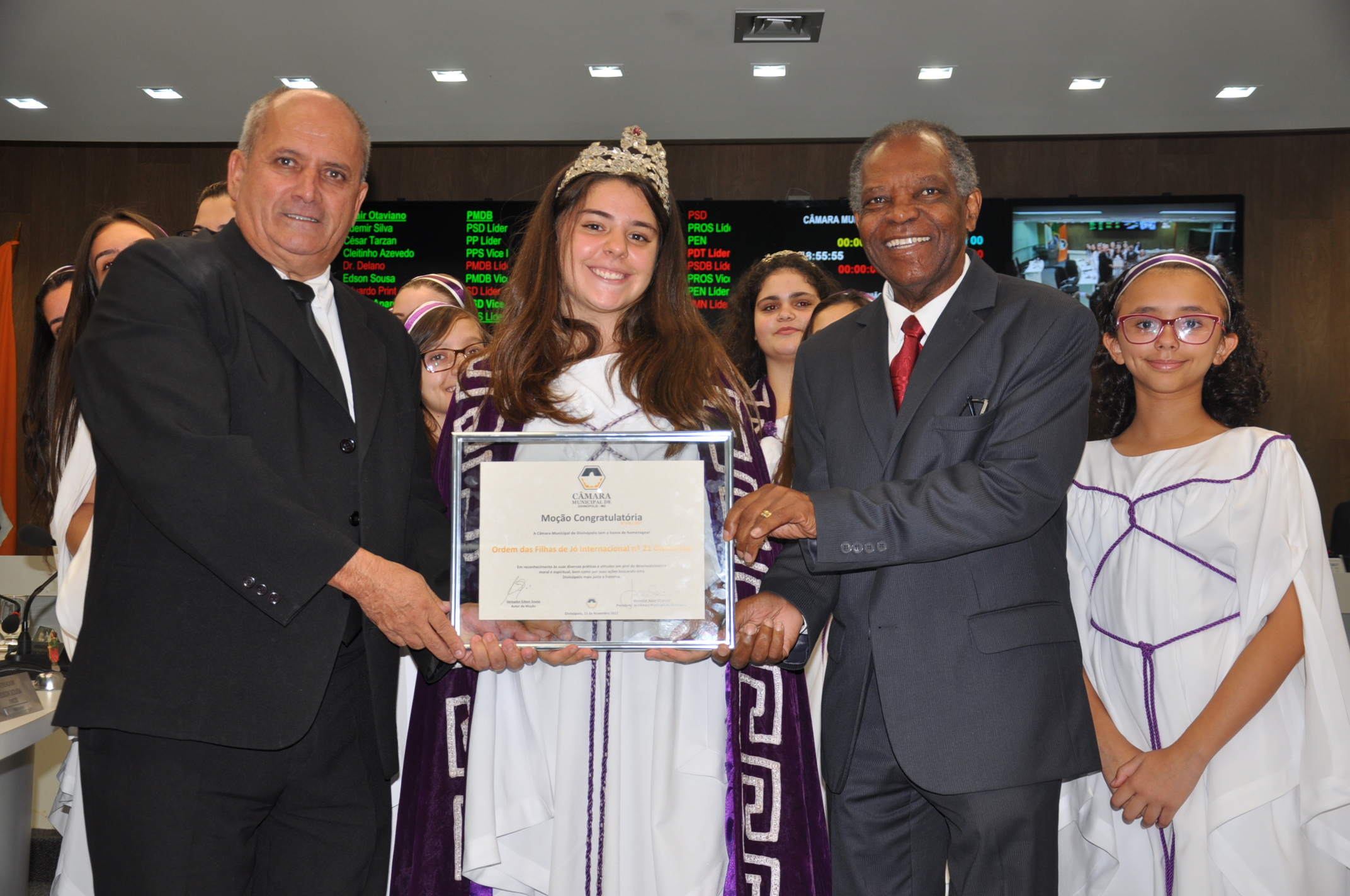 Ver. Edson de Souza - Ordem das Filhas de Jó Internacional n° 21 Divina Luz Moção Congrulatoria 30-11-2017