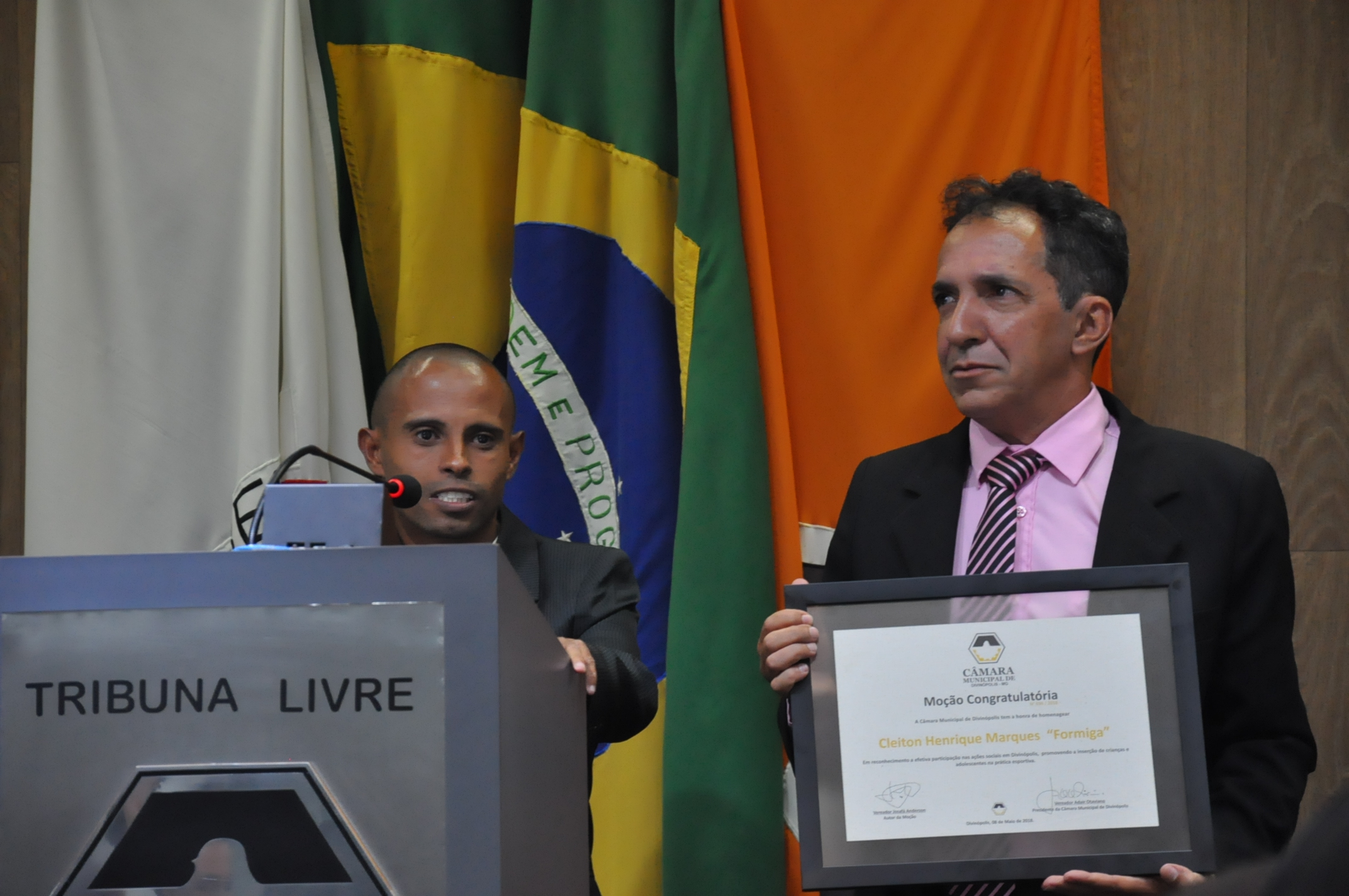 Ver. Josafá Anderson - Cleiton Henrique Marques "Formiga" -Moção Congraturatória 24-05-2018 