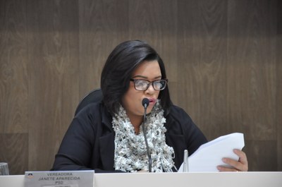 Ver. Janete Aparecida -Reunião Ordinária 035, de 19 de junho de 2018 