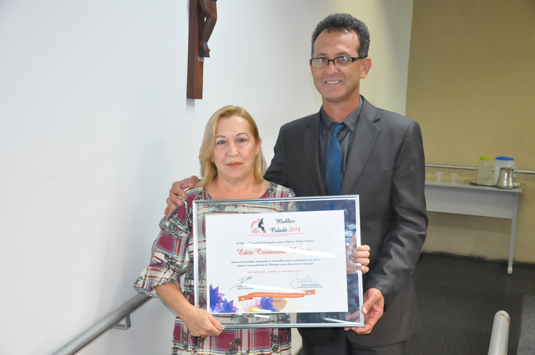 Ver. Ademir Silva - Edite Cristovina Batista - Comenda Mulher Cidadã 08-03-2018