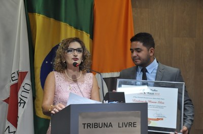 Ver. Cesar Tarzan  - Laudiene de Moura Silva - Comenda Mulher Cidadã 08-03-2018