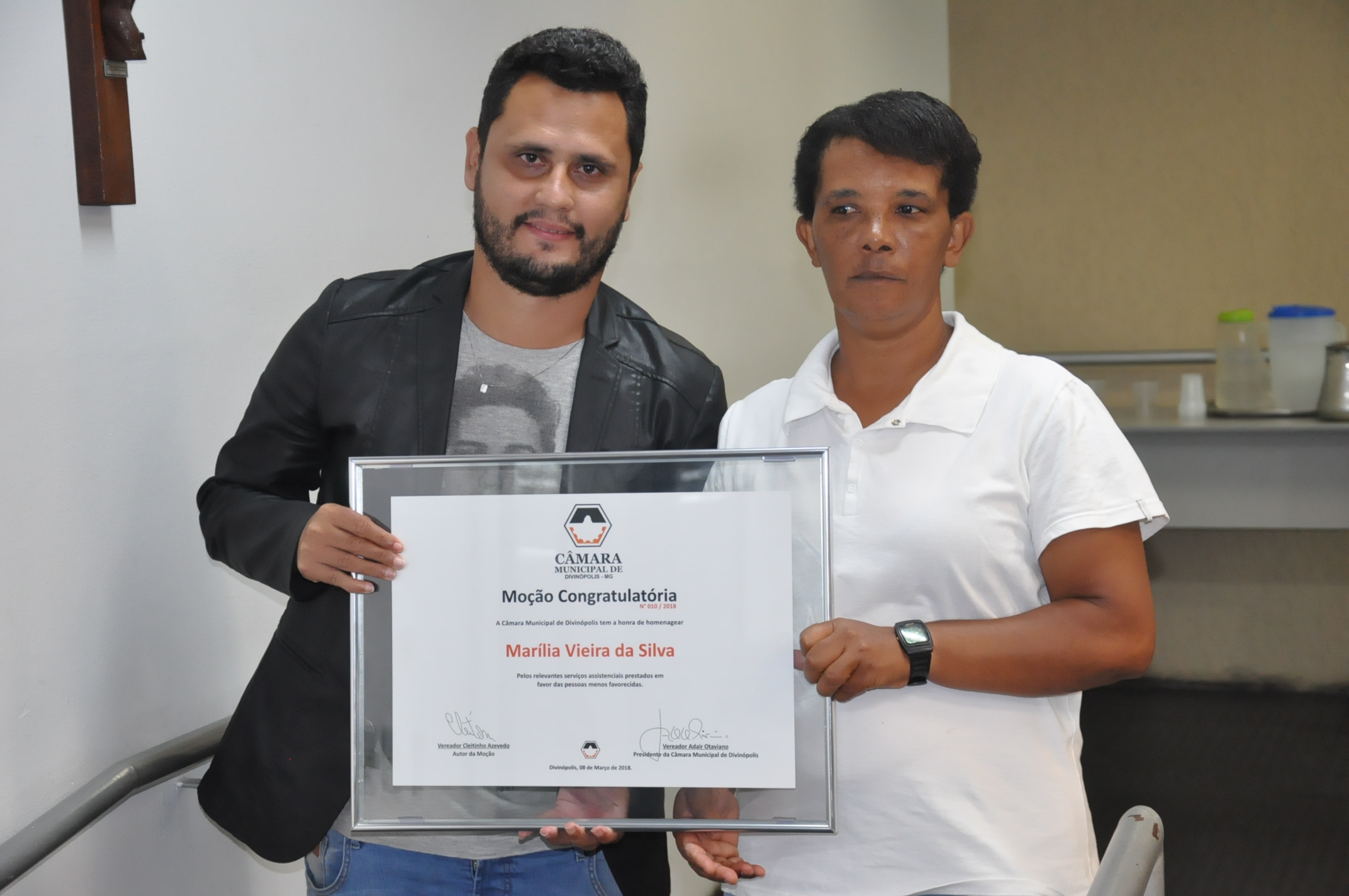 Ver. Cleitinho Azevedo  - Marilia Vieira da Silva - Comenda Mulher Cidadã 08-03-2018