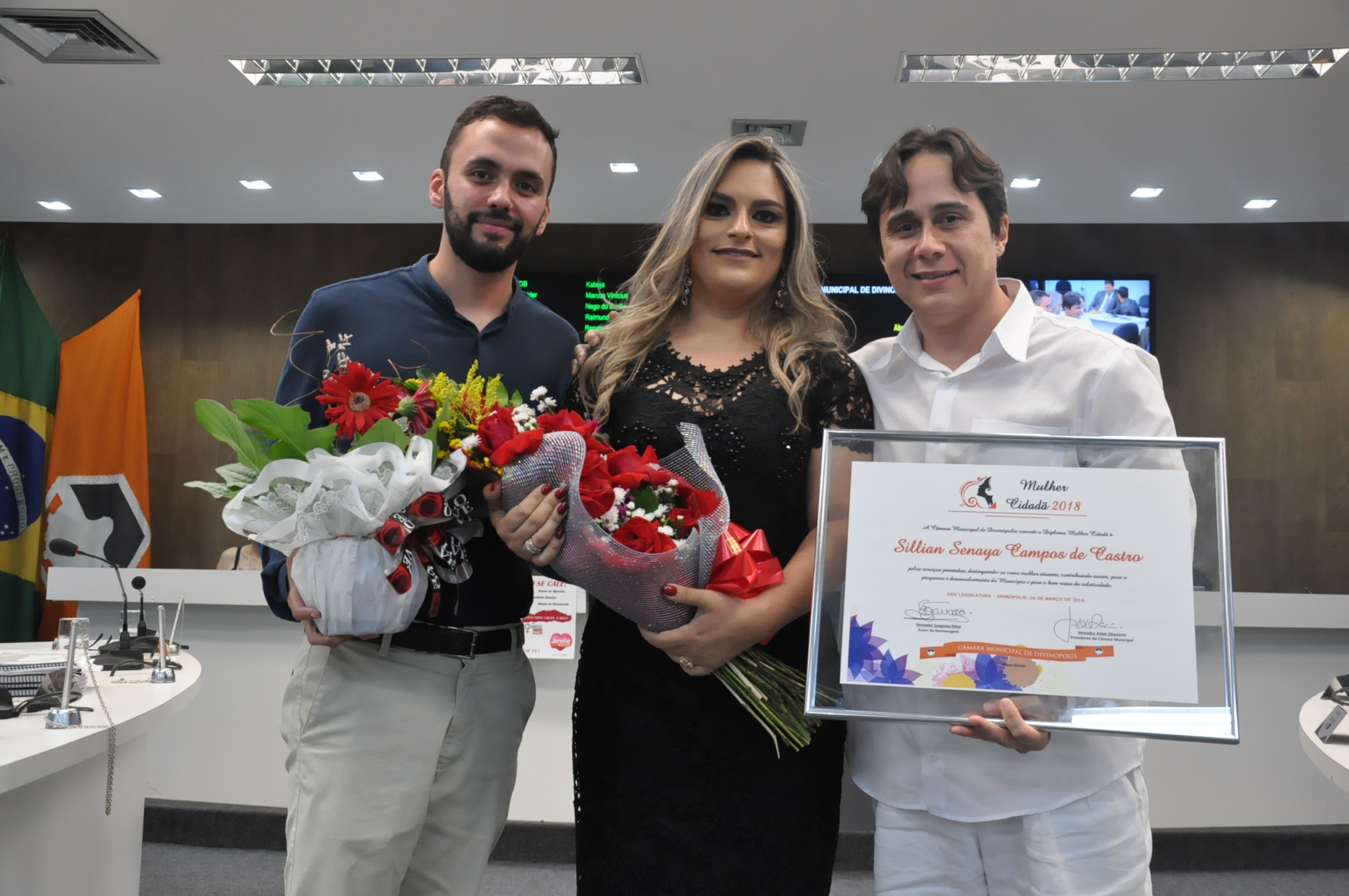 Ver. Dr. Delano - (Sargento Helton)- Sillian Senaya Campos de Castro - Comenda Mulher Cidadã 08-03-2018