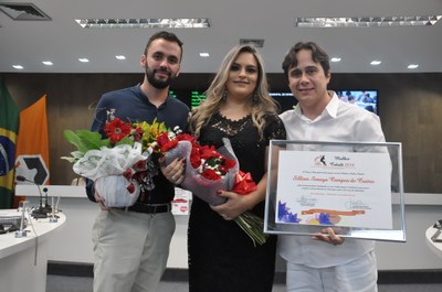 Ver. Dr. Delano - (Sargento Helton)- Sillian Senaya Campos de Castro - Comenda Mulher Cidadã 08-03-2018