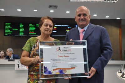 Ver. Edson de Souza - Irene Santos - Comenda Mulher Cidadã 08-03-2018