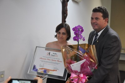 Ver. Eduardo Print Júnior - Alexandra Elisa Galvão Barros - Comenda Mulher Cidadã 08-03-2018