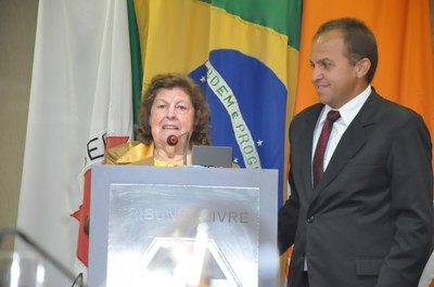 Ver. Renato Ferreira - Maria da Glória Silva - Comenda Mulher Cidadã 08-03-2018