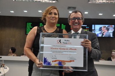 Ver. Rodrigo Kaboja  - Lucrécia Gontijo de Almeida - Comenda Mulher Cidadã 08-03-2018