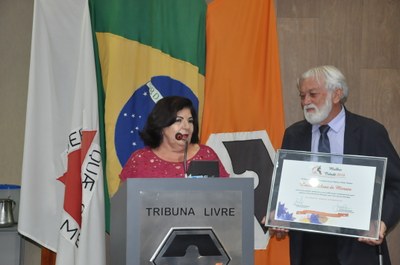 Zé Luiz da Farmacia - Luiza Helena de Moraes - Comenda Mulher Cidadã 08-03-2018 