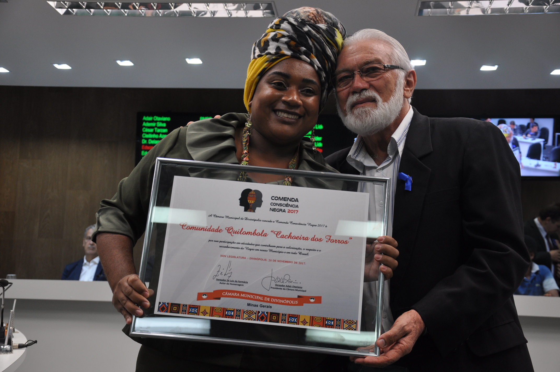Ver. Zé Luiz de Farmácia - Comunidade Quilombo "Cahoeira dos Forros" Homenagem Conciência Negra 20-11-2017