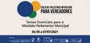 Ciclo de Palestras Interlegis para Vereadores