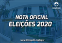 Nota Oficial: divulgações limitadas pelo período eleitoral Nota Oficial: divulgações limitadas pelo período eleitoral
