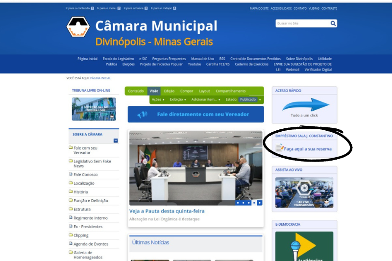 Empréstimo da Sala José Constantino On-line