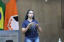 Mesa diretora retoma intérprete de libras nas reuniões da Câmara Mesa diretora retoma intérprete de libras nas reuniões da Câmara