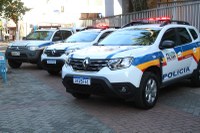 Três viaturas são entregues a PM por emendas de Vereadores